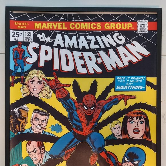 Amazing Spider-Man 135 Comic Cover Silk canvas Fabric Poster (24" x 36" approx) - Picture 1 of 2